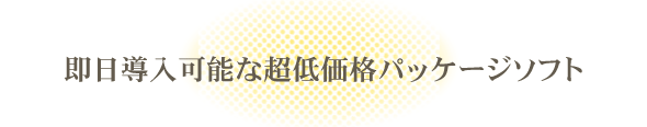 超低価格パッケージソフト